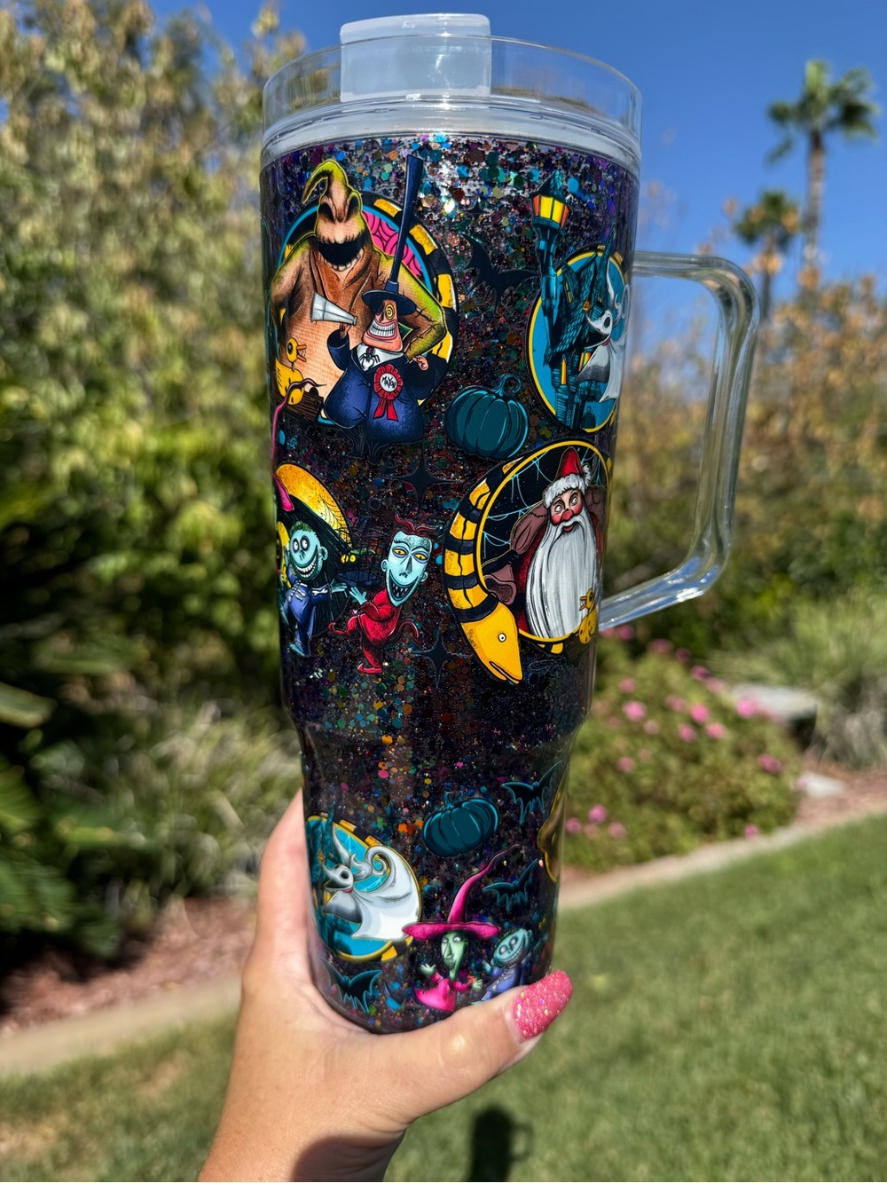 Nightmare Before Christmas Snow globe Tumbler 40oz
